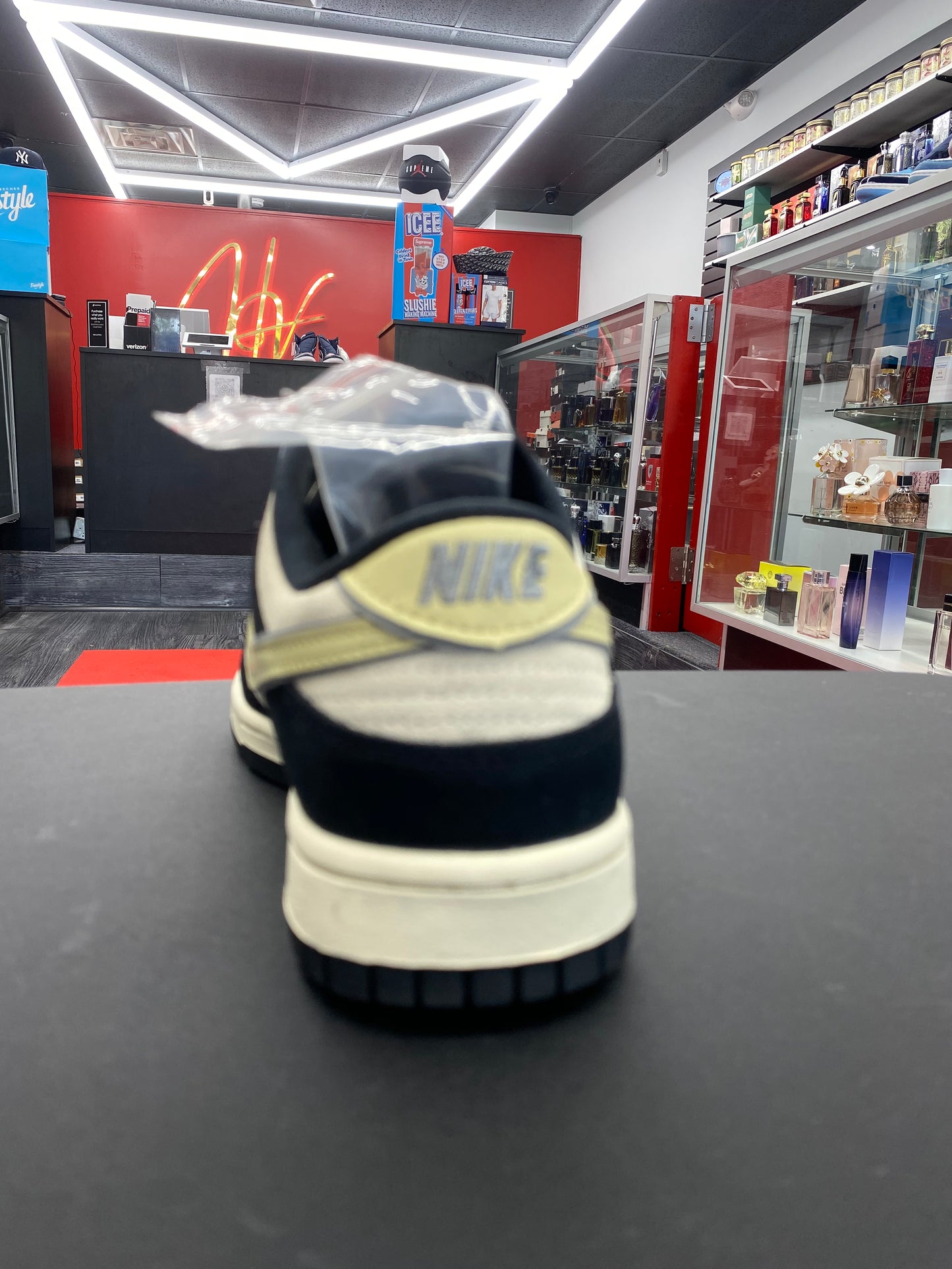 W Nike Dunk Low LX “Black Suede Team Gold”