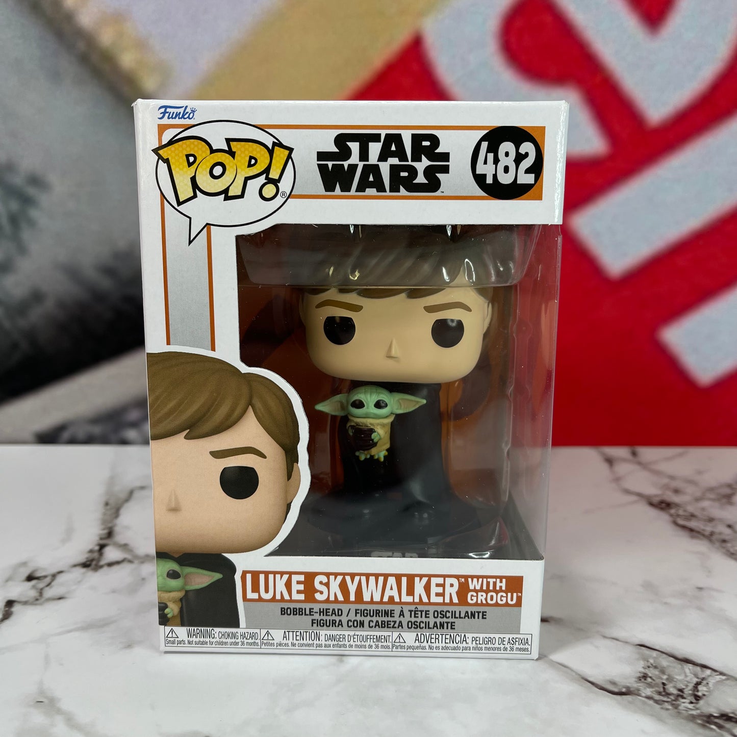 Star Wars: The Mandalorian Funko Pop! Luke Skywalker with Grogu #482