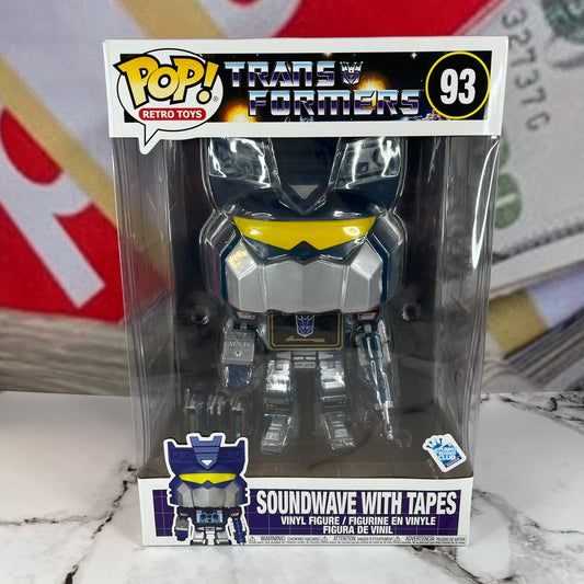 Funko Pop! Retro Toys Transformers Soundwave with Tapes Insider Club GameStop Exclusive 10 Inch Figure #93