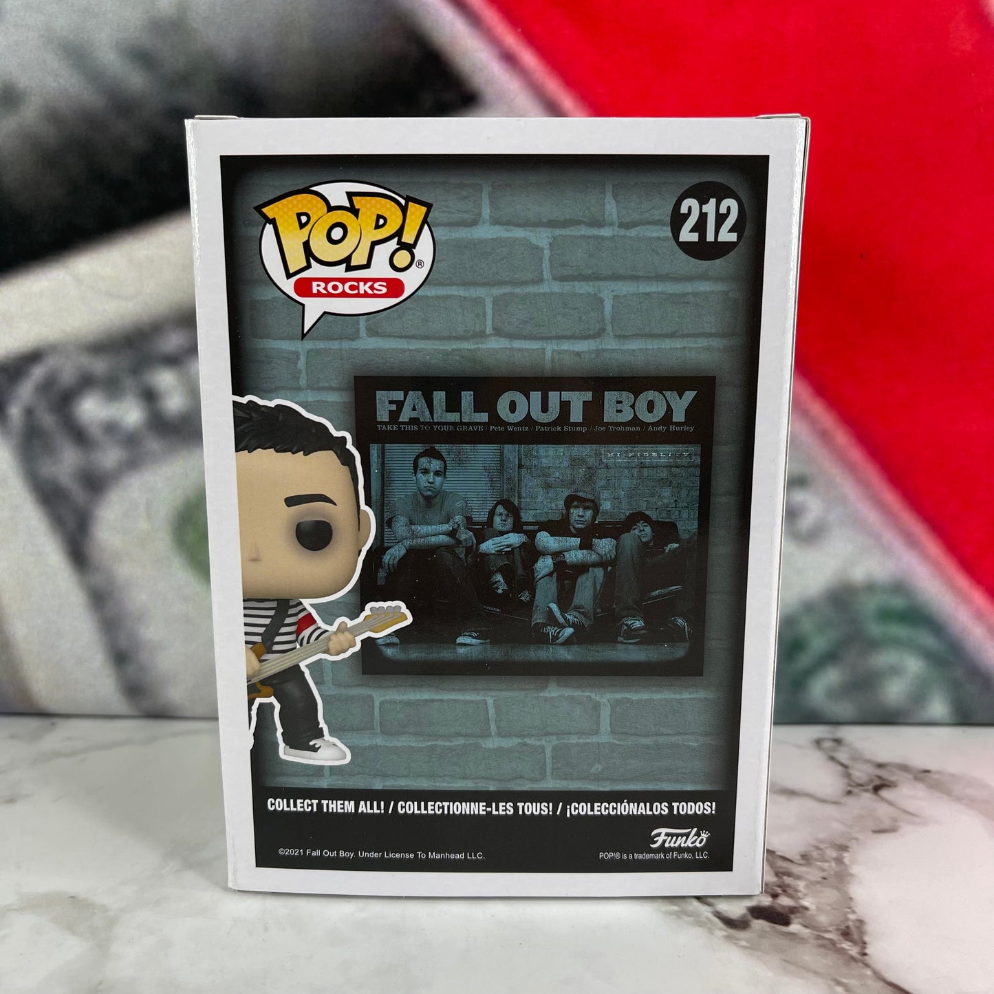 Fall Out Boy Funko Pop! Pete Wentz (Striped Shirt) #212