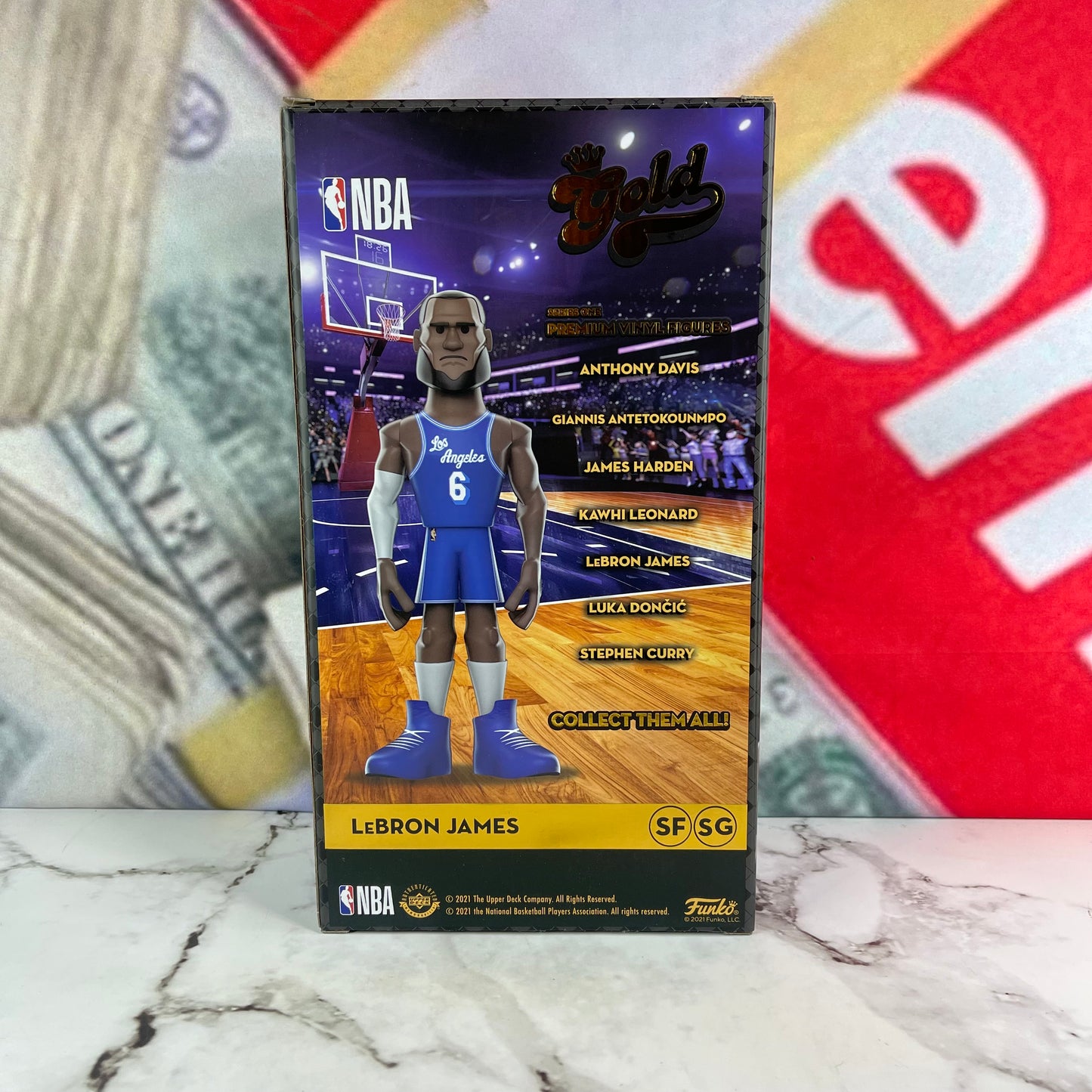 Funko Gold 12” LeBron James NBA: Lakers City Uniform Exclusive LE 3000
