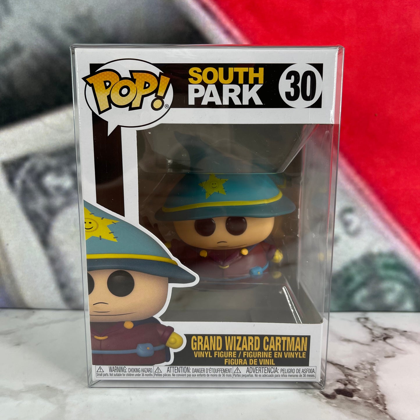 South Park Funko Pop! Grand Wizard Cartman #30 + Pop Protector