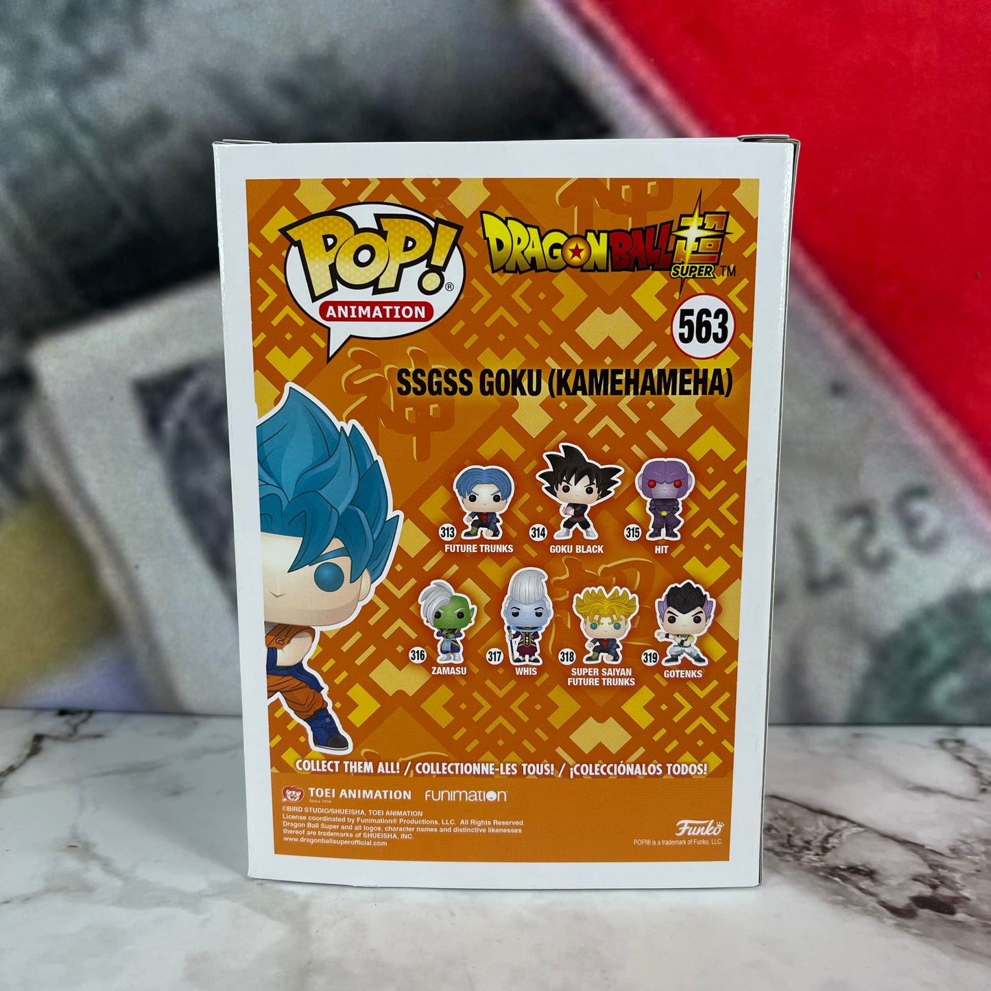 Funko Pop Metallic SSGSS Goku (Kamehameha) #563 Chalice Exclusive