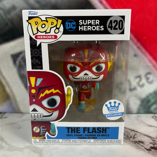 Funko Pop Heroes #420 The Flash Dia De Los DC Super Heroes Funko Exclusive