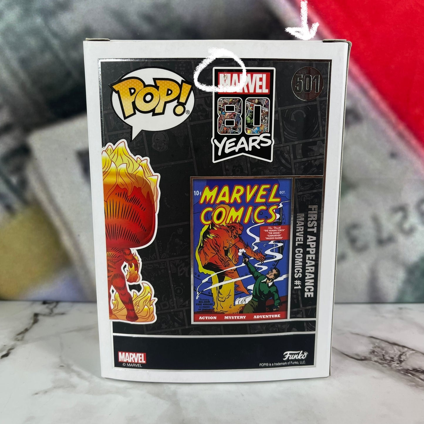Marvel Funko Pop! Human Torch (First Appearance) #501
