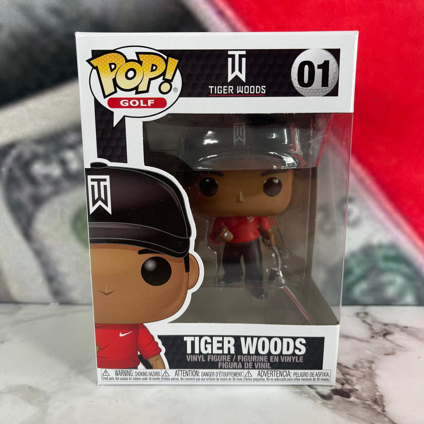 Golf Funko Pop! Tiger Woods (Red Shirt) #01