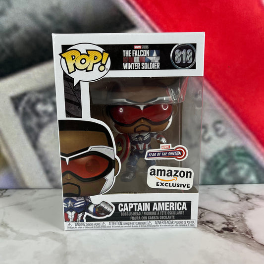 The Falcon and the Winter Soldier Funko Pop! Captain America (Sam Wilson) (Year of the Shield) #818