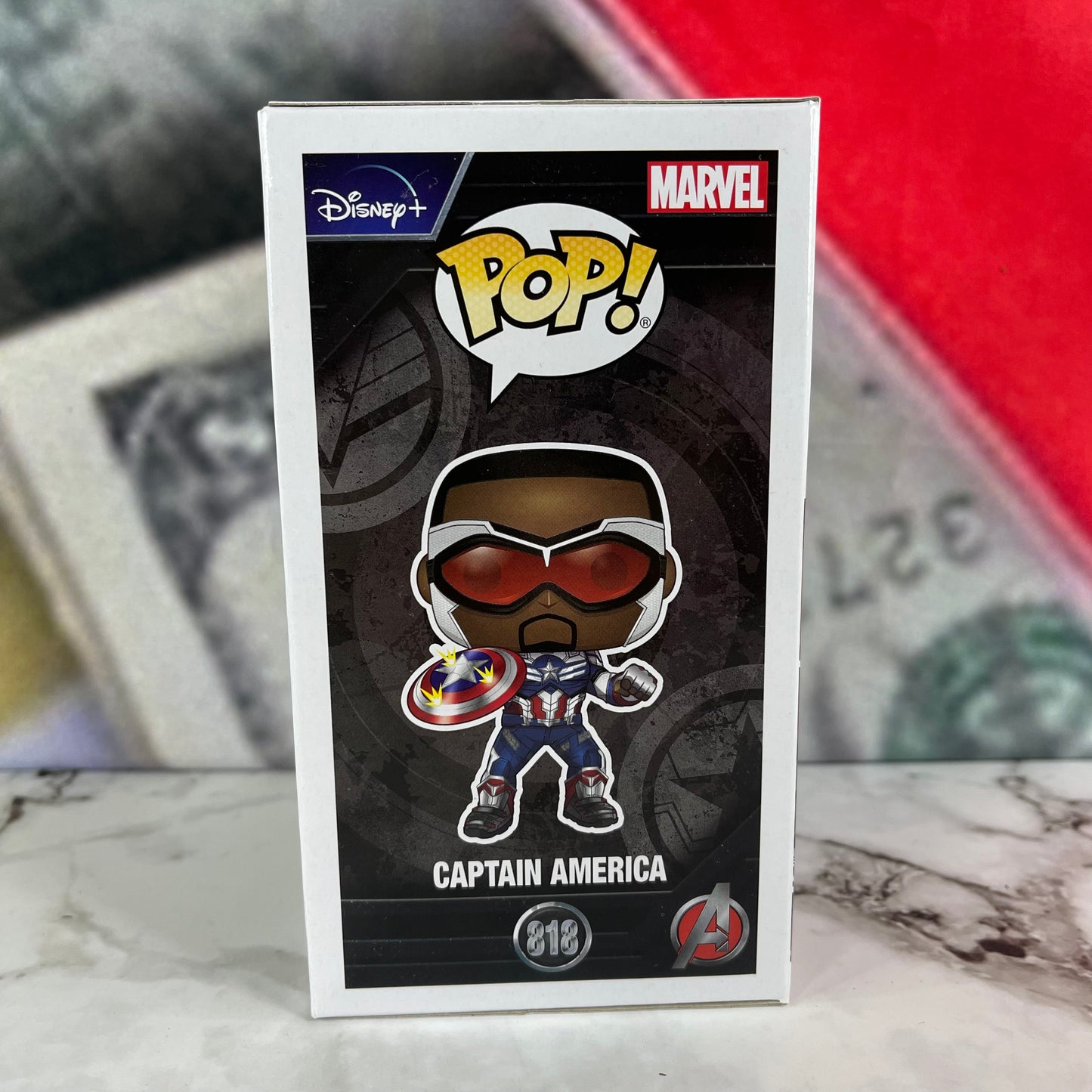The Falcon and the Winter Soldier Funko Pop! Captain America (Sam Wilson) (Year of the Shield) #818