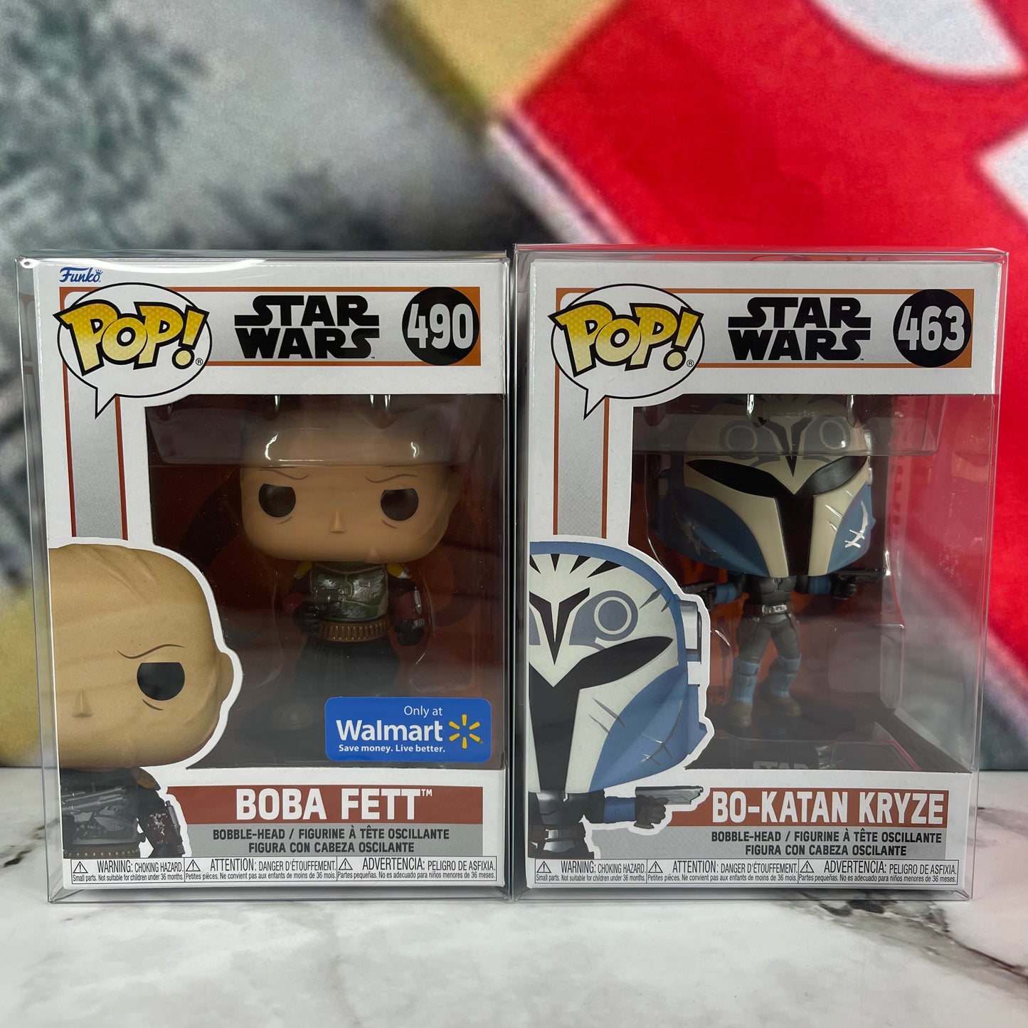 Funko Pop Bundle! Star Wars Boba Fett Walmart Exclusive #490 Bo-Katan Kryze #463