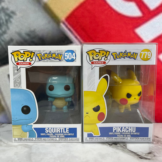 Pokemon Funko Pop! Squirtle #504 Pikachu #779